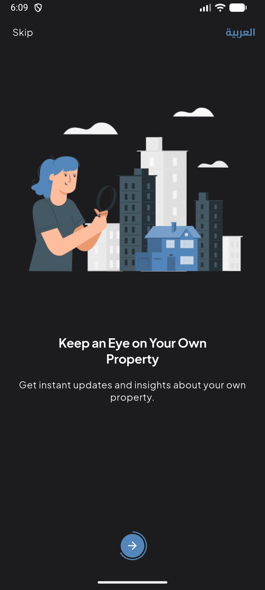 Onboarding slide 2 - Monitor Property